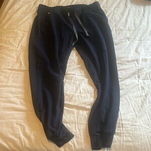 Figs Navy Blue Scrub Pants Joggers